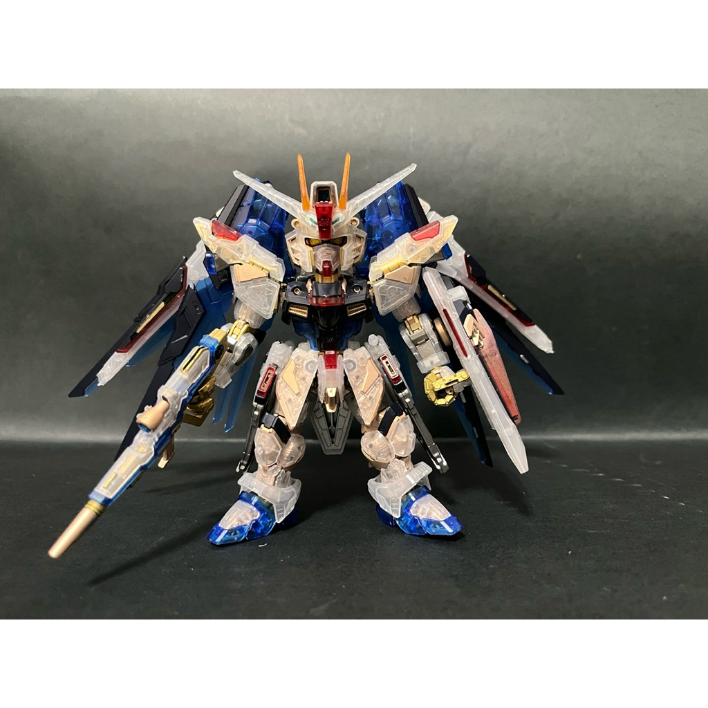 《非萬代》鋼彈基地限定 MGSD 鋼彈SEED 機動戰士 FREEDOM ZGMF-X10A自由鋼彈彩透版