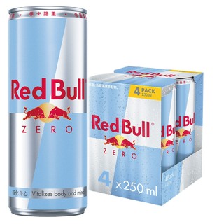 【Red Bull】紅牛零卡能量飲料(250mlx4罐)(超取.店到店限購6組)