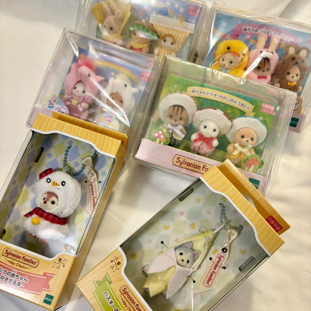 [現貨]日本限定 森林家族 獨角獸 雪人紅鹿寶寶 香蕉哈士奇 吊飾 限量 收藏 香菇 速食 貴兔子寶寶 賓狗 鬥牛犬
