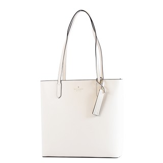 KATE SPADE Jana 十字紋防刮拉鍊肩背托特包-奶霜白【美國正品現貨】