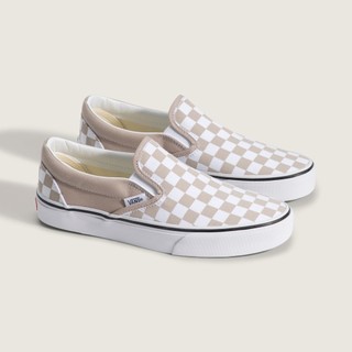 JUMBLE｜韓國代購 Vans Color Theory Slip On 奶茶 帆布鞋 棋盤格 懶人鞋