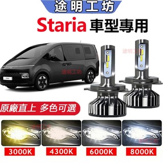 兩顆【現代 Staria】專用LED大燈 頭燈 超亮 直上式 遠近燈 霧燈 前照燈 車燈 H4 H17 燈泡