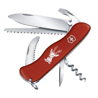 【瑞士 VICTORINOX】HUNTER 多功能摺疊刀12用 0.8573