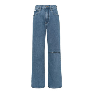 快速出貨🔜 Calvin Klein Jeans 女高腰寬管牛仔長褲尺寸32
