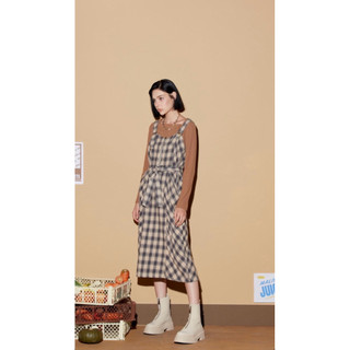 全新 現貨 SISJEANS 百貨專櫃品牌 格紋背心長裙 純棉 格紋裙 日系 女裝 現貨快速出貨🚚 908