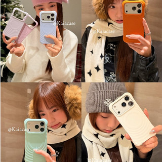 ins極簡風 日韓少女 波漾磁吸 活力多巴胺 iPhone18 17 16 15 14 13 Pro max 防摔手機殼