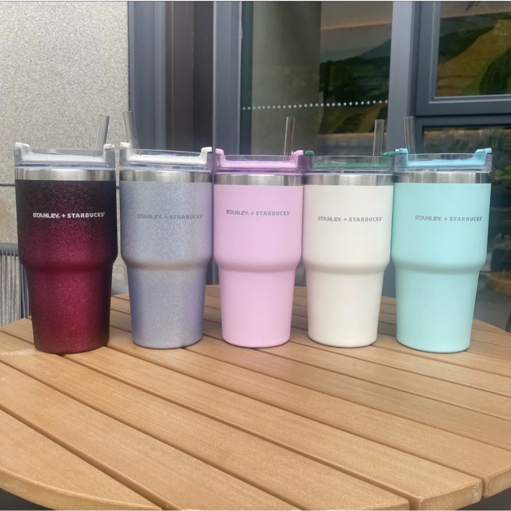 STANLEY史丹利 聯名款 星巴克 不鏽鋼車載杯  20OZ /591ml Stanley車載杯保溫杯 保冷杯 吸管杯