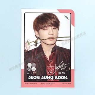 🔺現貨🔺 防彈少年團 BTS JK Jungkook 田柾國 韓國 12張明信片＋ 28張貼紙組