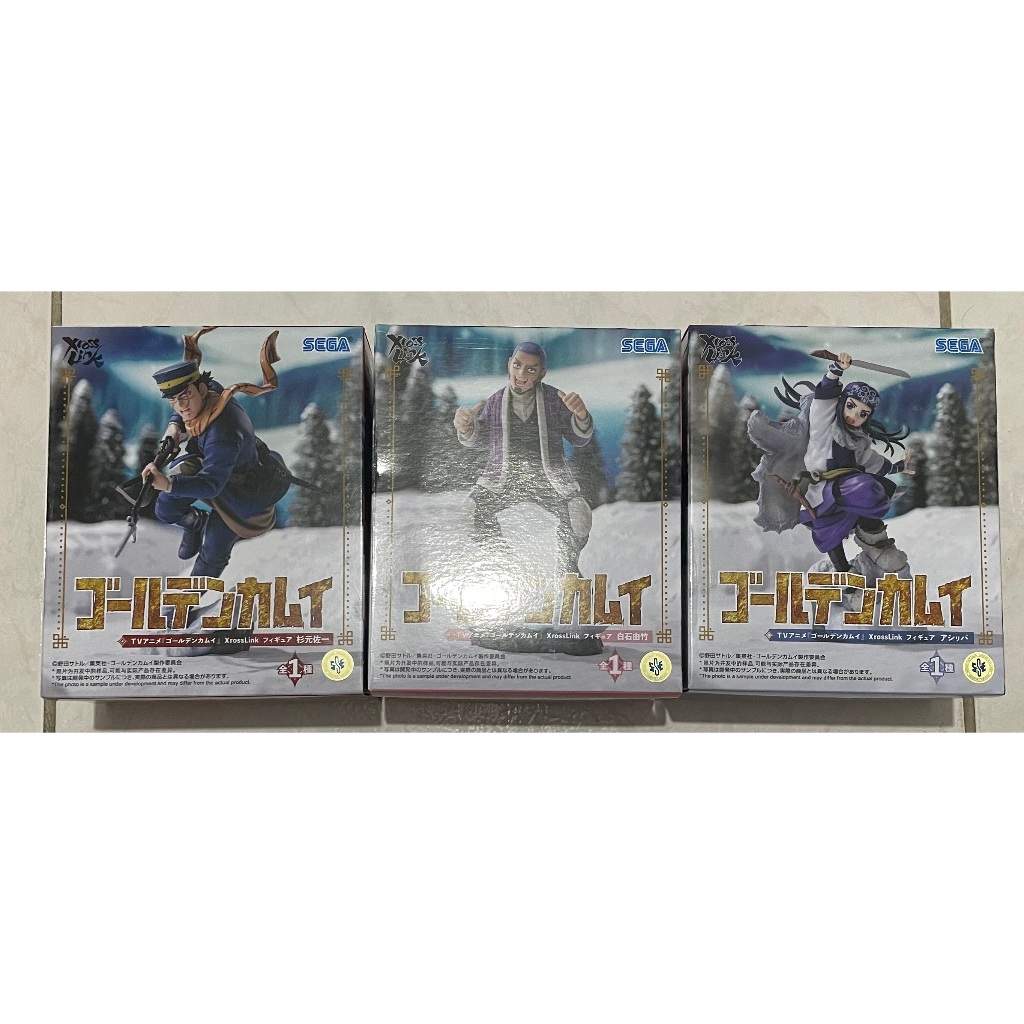 SEGA 景品 黃金神威 XrossLink 杉元佐一 白石由竹 阿席莉帕