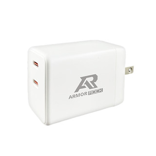 【ArmorRock】BSMI認證 45W 雙孔Type-C充電器｜雙PD快充 折疊插頭｜iPhone iPad適用