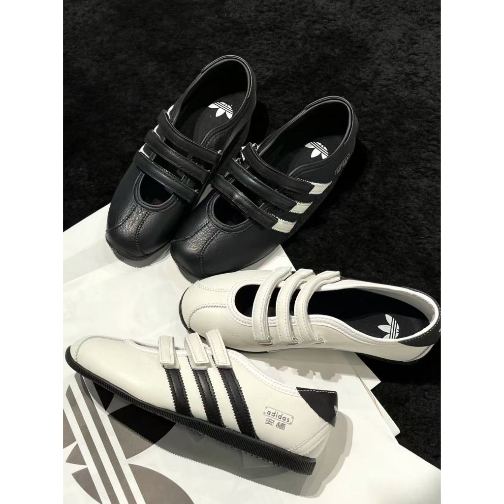 adidas originals ANFU MJ 韓國代購 新款  平跟 瑪麗珍鞋 女款 白色 KH6225