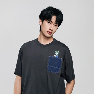 GIORDANO 男裝印花短袖T恤 超級瑪利歐銀河電影版系列 01096355