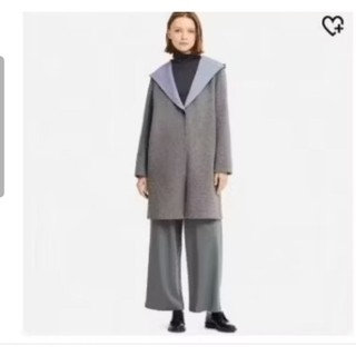 uniqlo羊毛開襟大衣s號