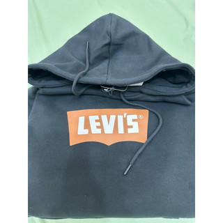 全新 Levi’s 黑色長袖帽T 經典帽T