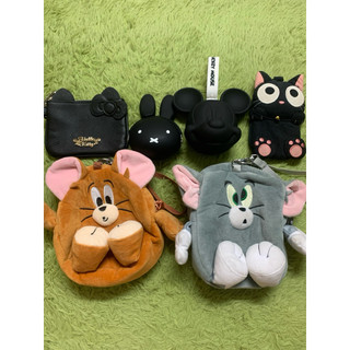 全新 二手 米奇 米菲 矽膠零錢包 Hello kitty 證件套 證件夾