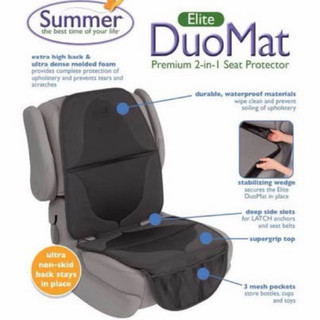 二手-美國原裝 Summer Infant ELITE DuoMat 2合一座椅椅護墊(適用所有座椅