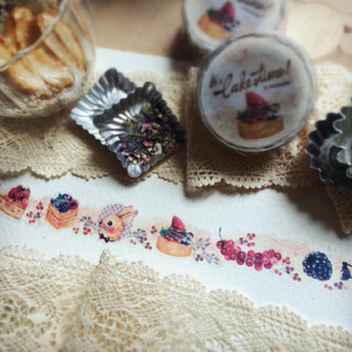 全新 Rabbitoffee 紙膠帶 It's Cake Time! RT製 日本製 丸天 masking tape