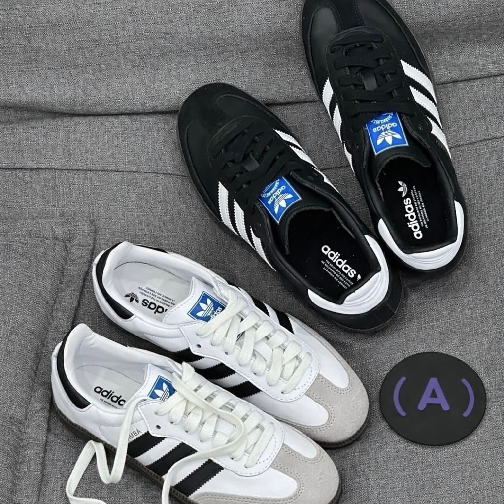 Mr.A😈A先生 Adidas og Samba 經典款 黑白 白色 復古 德訓鞋 男女鞋 B75807 B75806