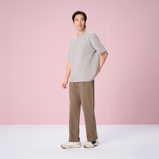 GIORDANO 男裝重磅肌理提花長褲 01116127