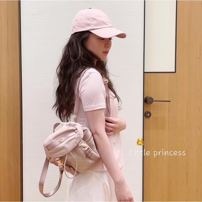 Little princess-🇰🇷代購🔥 lululemon 露露 mini 雙肩包 3L 斜挎包 抽繩設計 輕便包包