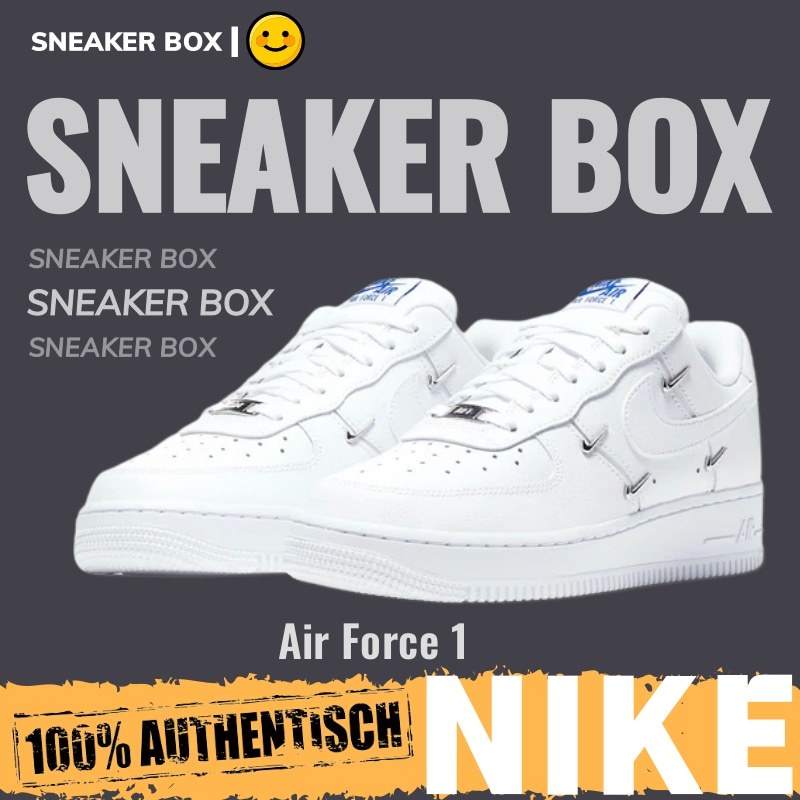 【U+】Nike 鞋 Wmns Air Force 1' 07 LX 白寶藍小銀四鉤 休閒運動板鞋 男鞋 女鞋 空軍一號