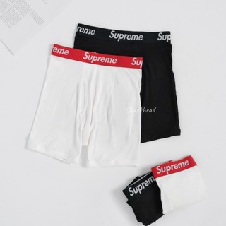 【Sharkhead】現貨 Supreme Hanes Boxer Briefs 內褲 四角褲 平口褲 純棉 粗帶 黑白