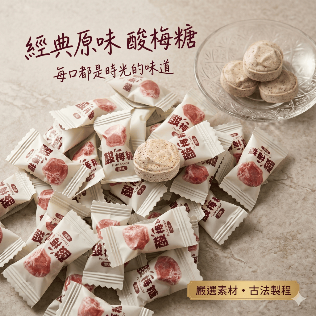 酸梅糖 原味（現貨） 梅子糖 糖果 獨立包裝 辦公室零食 飯後解膩 單顆販售區