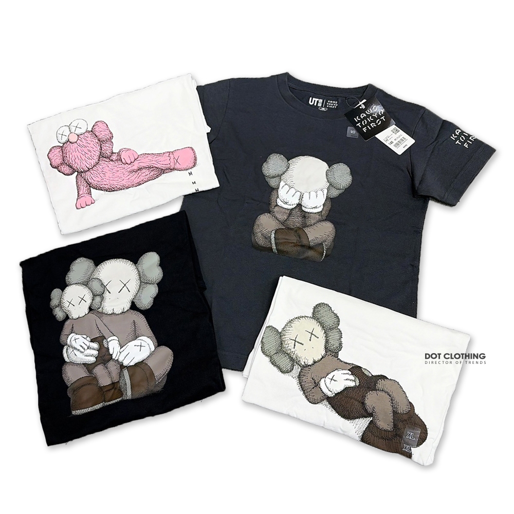 Uniqlo x Kaws Tokyo First Classic 聯名 日本 限定 短T 提袋 躺好 台灣 DOT聚點