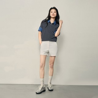 GIORDANO 韓國同款 女裝彈力棉中腰休閒短褲【多色任選】05405513
