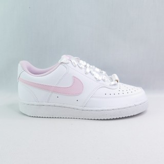 NIKE IB6652101 女休閒鞋 W Court Vision Low LE 白x泡沫粉【iSport愛運動】