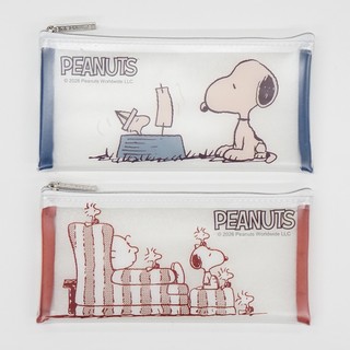 【久大文具】SNOOPY(古典糸)磨砂扁筆袋 (SKWPK150-1) 筆袋 鉛筆袋 收納袋 0150@0148