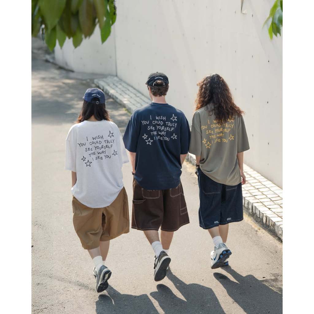 ORDINARY STAR SLOGAN TEE 手繪星星標語短TEE 短袖【PS中壢】