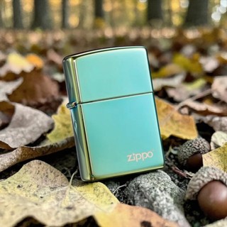 【寧寧精品】Zippo 原廠授權台中30年旗艦店 防風打火機 表面可雷射雕刻字 藍綠冰 49191ZL