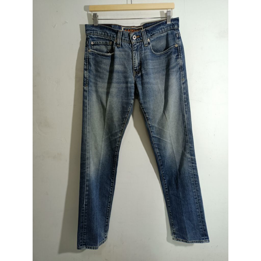 90年代美版 LEVI'S 511 null皮標 單R紅標修身窄管牛仔褲 （W32/L30/墨西哥製）原廠褲腳！
