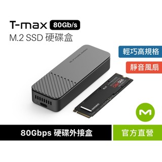 【週日加碼】MONITORMATE T-max 80Gbps M.2 SSD 鋁合金硬碟外接盒｜內建靜音風扇