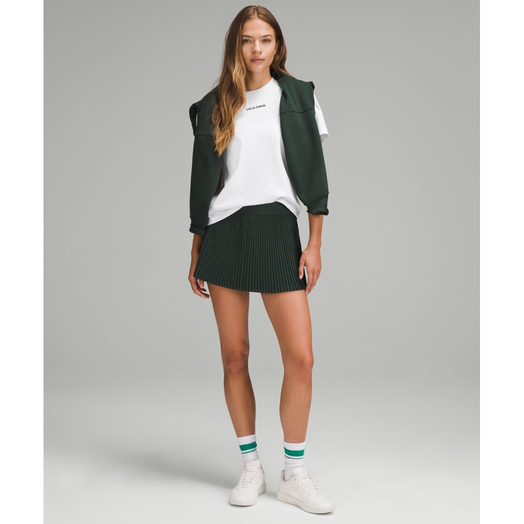 lululemon (m) Relaxed-Fit 女士宽松款棉混纺平纹针织 T 恤