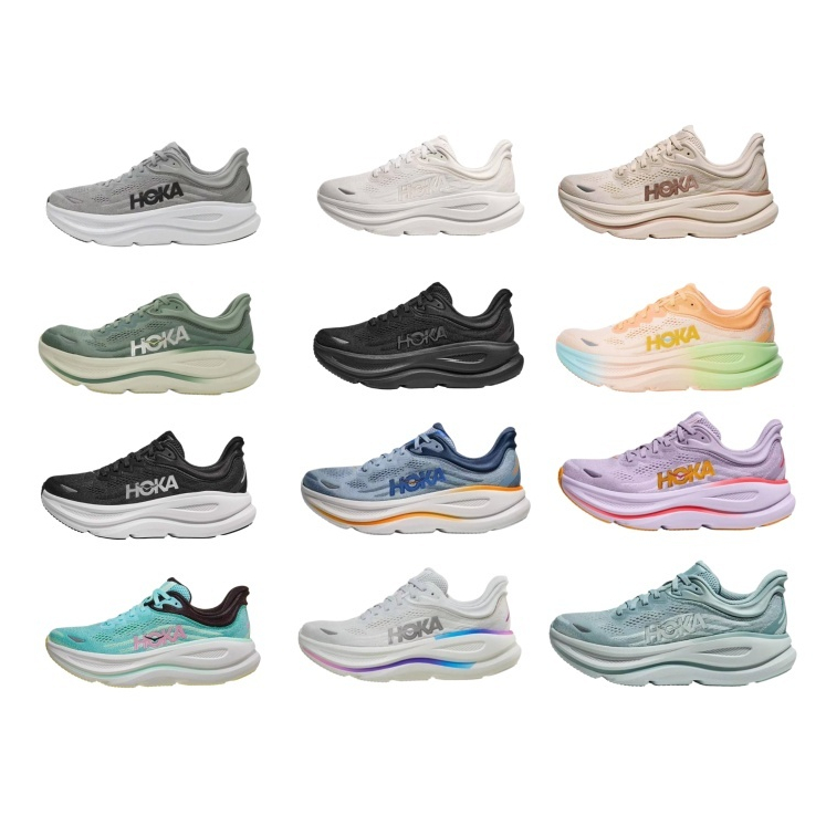 HOKA ONE ONE Bondi 9  新款 舒適百搭 長短跑跑步鞋 運動鞋 男女同款1162011-BBLC