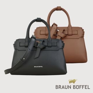 【BRAUN BUFFEL】彬黛 附背帶手提包(德國小金牛台灣總代理)/BF889-57
