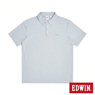 EDWIN 男款 COOL FLEX 涼感短袖POLO衫(淡藍色)