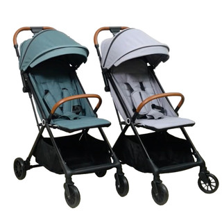 KIDMORY ZipGO 閃躍瞬收嬰兒推車-太空灰/森林綠 (KM-699) 送原廠蚊帳+雨罩+收納袋【甜蜜家族】