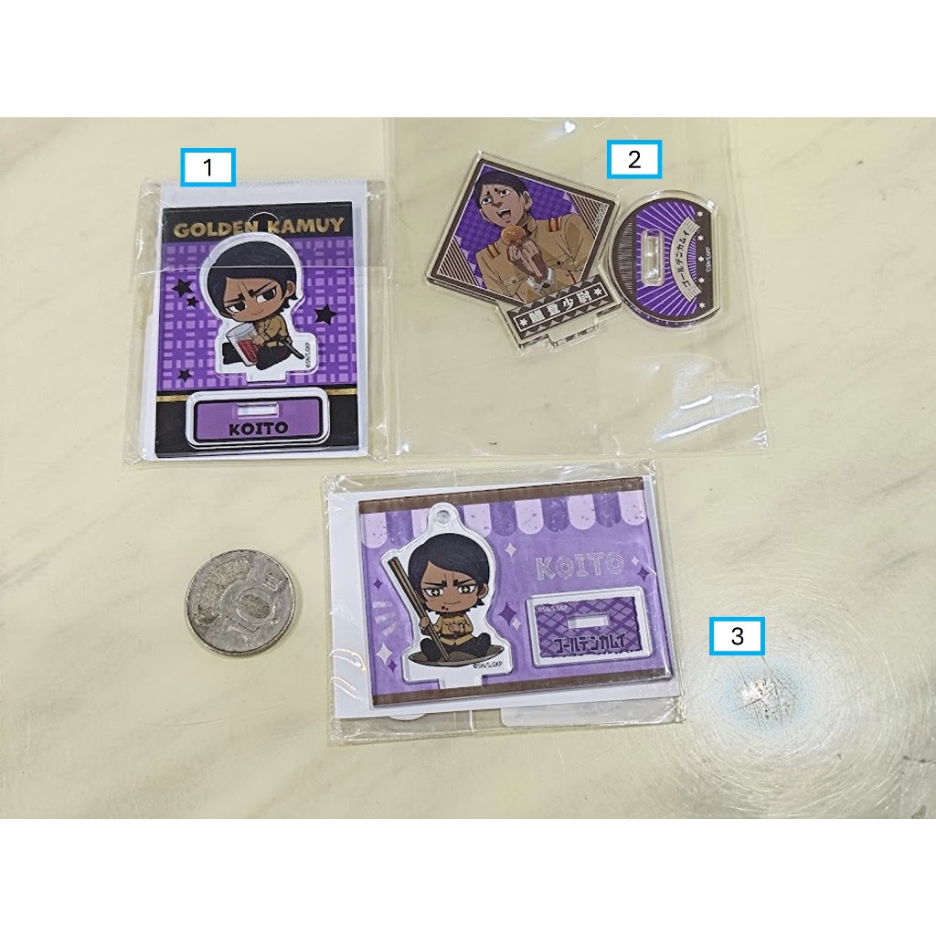 [睡睡蛙小池] 黃金神威 立牌 壓克力 鯉登音之進 鯉登少尉 吊飾 掛飾 扭蛋