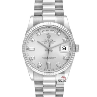 【大眾名錶】 Rolex 勞力士118239 Day-Date 新款18K白金 保固至2028/06 大眾名錶G295