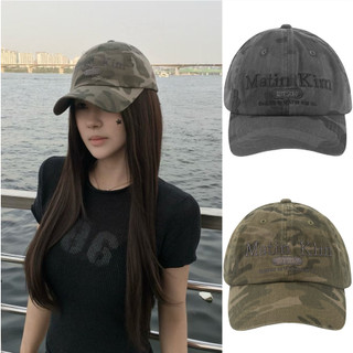 【한국連線】 MATIN KIM CAMOUFLAGE LOGO BALL CAP 迷彩 棒球帽 鴨舌帽 老帽 帽子