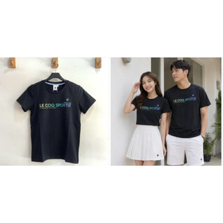 le coq sportif(公雞）男女共版彈性棉短袖上衣