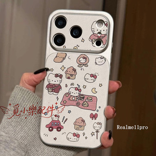 卡通KT皮紋防摔手機殼 適用Realme 15T 15 pro 11 9 pro + 8 7 5 GT8 GT7 pro