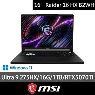 MSI Raider 16 HX B2WH-026TW U9 275HX+5070TI