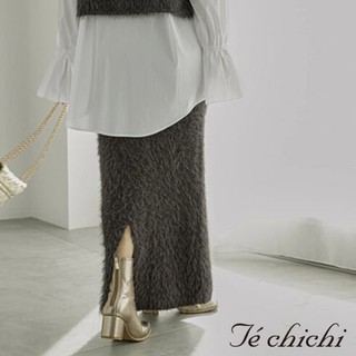 Te chichi 蓬鬆感絨毛針織長裙(FC37L0L1080)