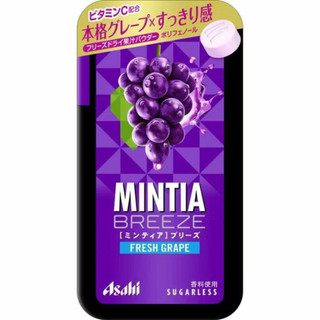 Asahi MINTIA口含錠 葡萄 水果風味 薄荷錠 口氣清新糖 2026.12