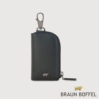 【BRAUN BUFFEL】卡特 汽車鑰匙包-黑色(德國小金牛台灣總代理)/BF585-104-BK