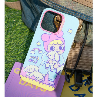 【PAPAPA】全新現貨出清✨手機殼 kulo抱小狗 IPhone手機殼 蘋果手機殼 原創 可愛 小狗 ins 睡衣